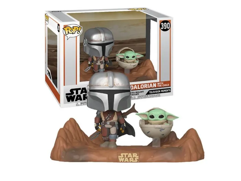 Funko pop star wars the mandalorian the mandalorian & baby yoda