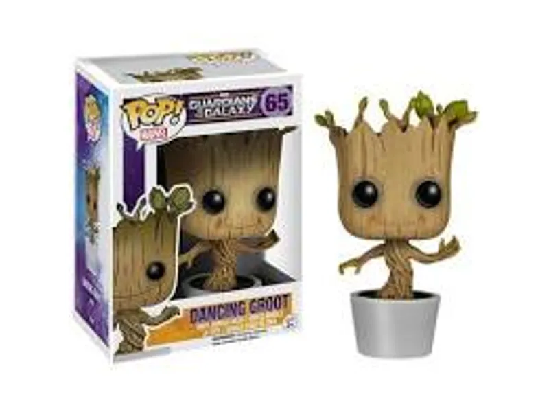 Funko pop bobble marvel los guardianes de la galaxia groot bailando