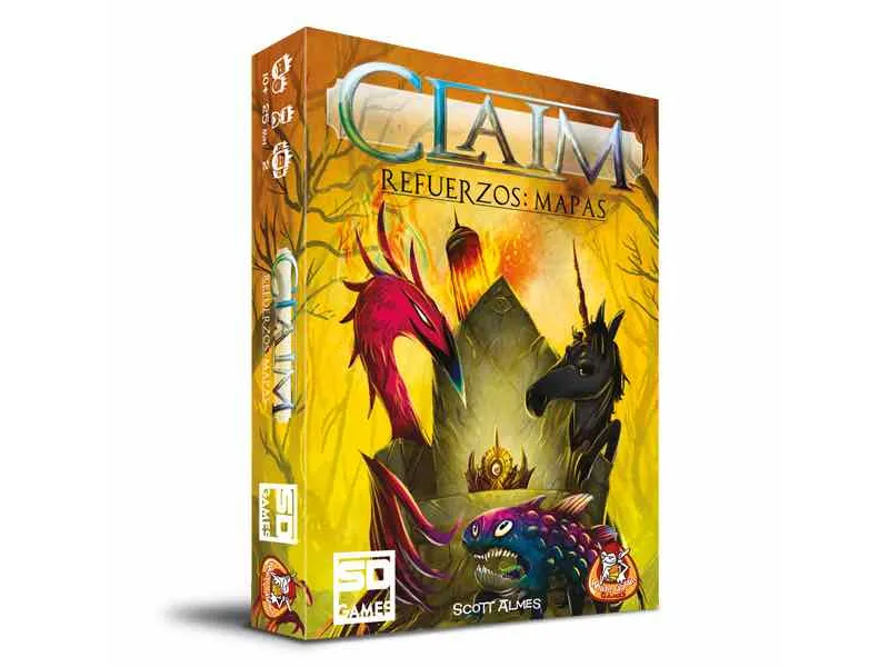 Juego de mesa claim refuerzos: mapas pegi 10