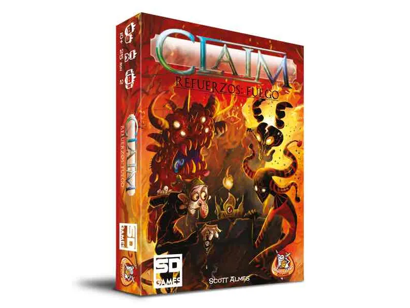 Juego de mesa claim refuerzos: fuego pegi 10