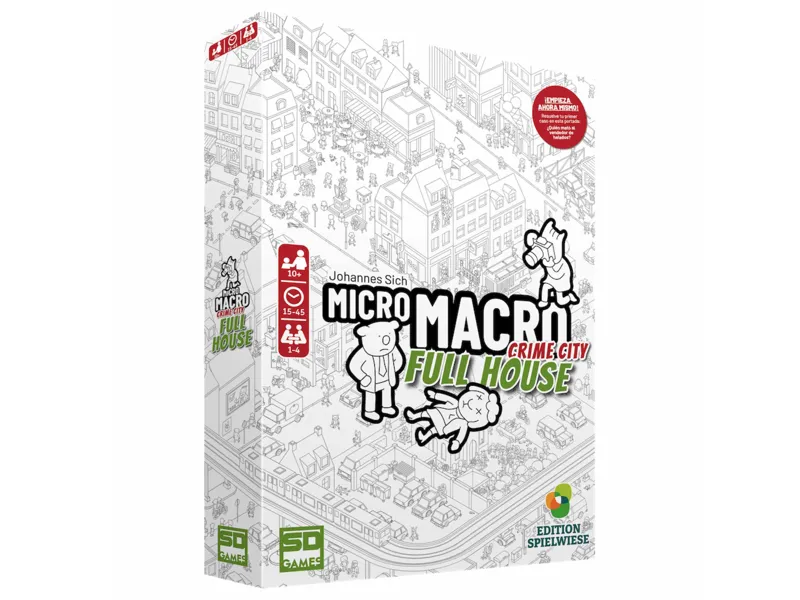 Juego de mesa micro macro full house pegi 10
