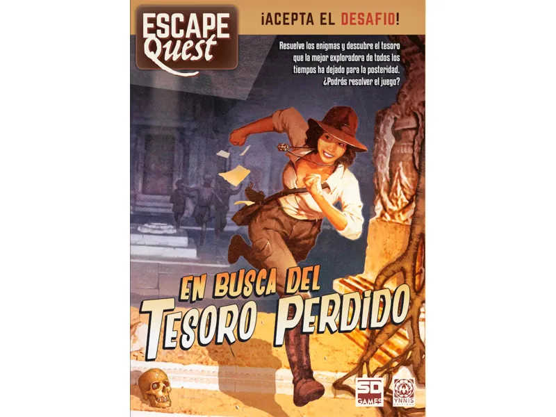 Juego de mesa escape quest 1: en busca del tesoro perdido formato libro pegi 12
