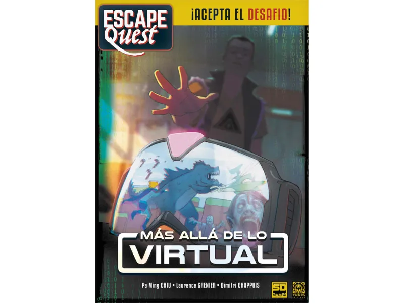 Juego de mesa escape quest 2: mas alla de lo virtual formato libro pegi 12