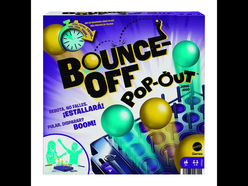 Juego de mesa mattel bounce off pop - out!