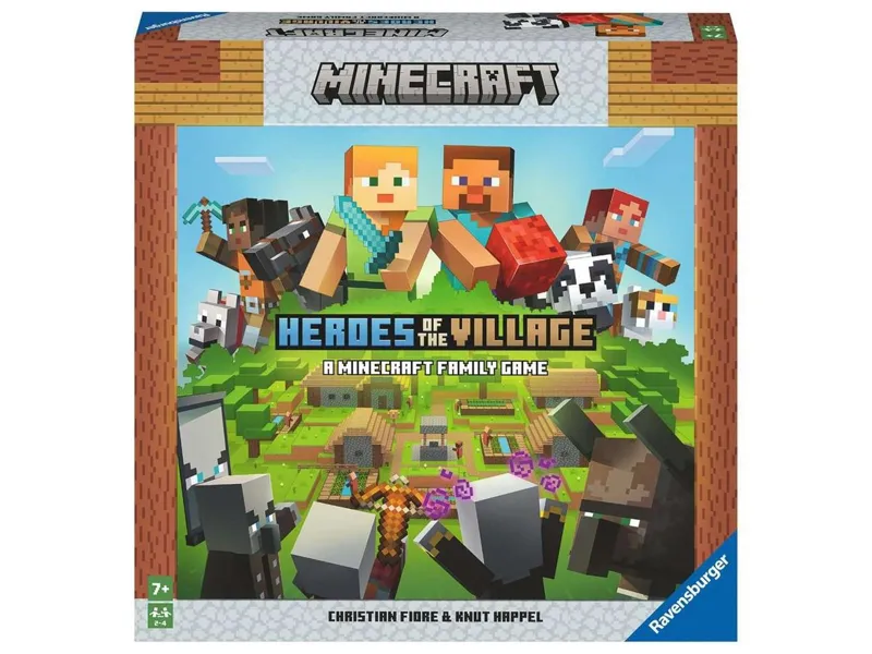 Juego de mesa ravensburger minecraft heroes of the village +7
