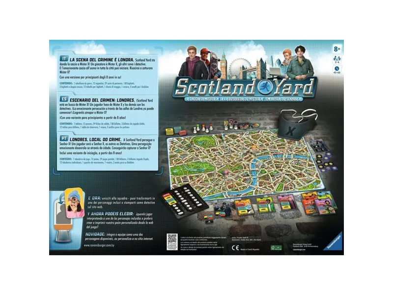 Juego de mesa ravensburger scotland yard refresh 40º