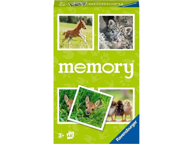 Juego de mesa ravensburger memory animal baby bag