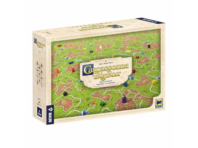 Juego de mesa devir carcassonne plus juego basico & 11 expansiones pegi 8