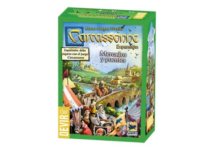 Juego de mesa devir carcassonne mercados y puentes 2018