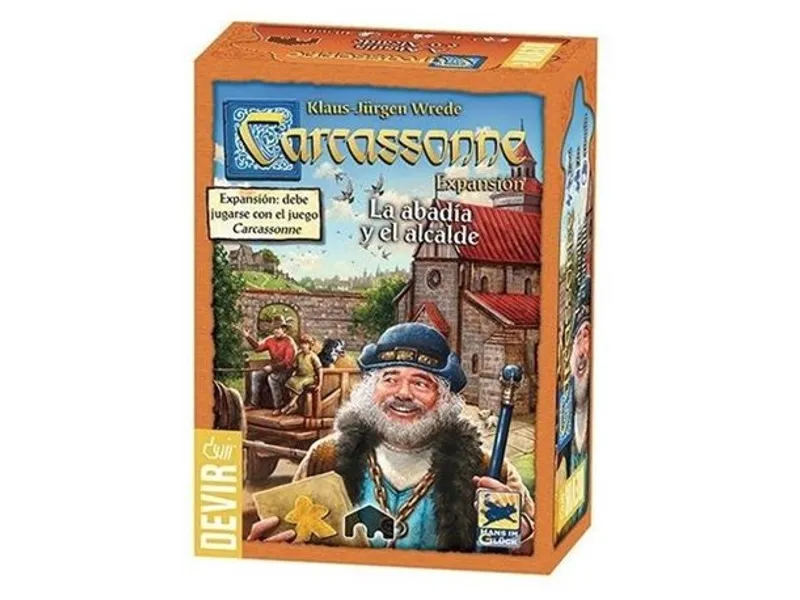 Juego de mesa devir carcassonne la abadia y el alcalde