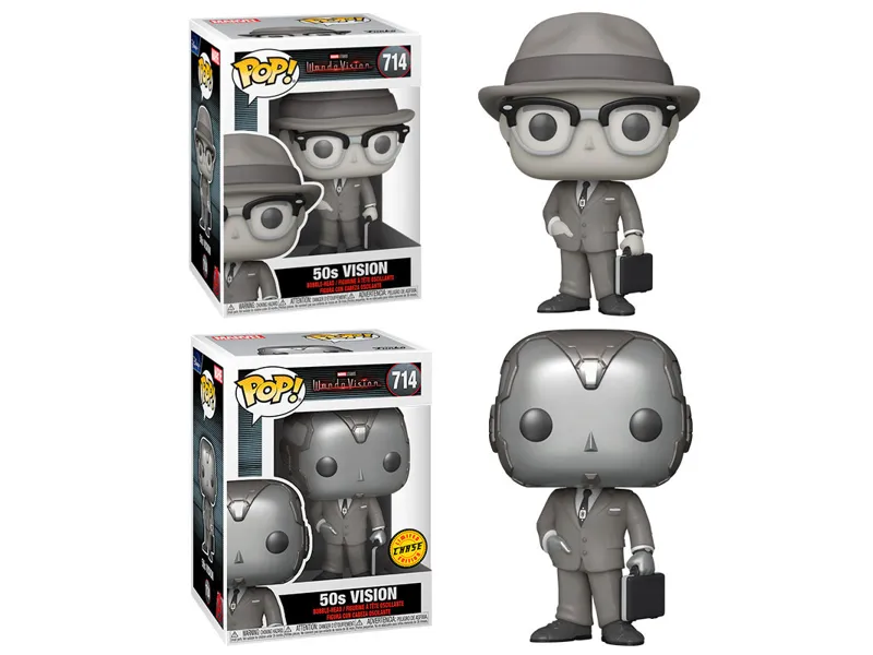 Funko pop marvel wandavision vision 50s b&w chase