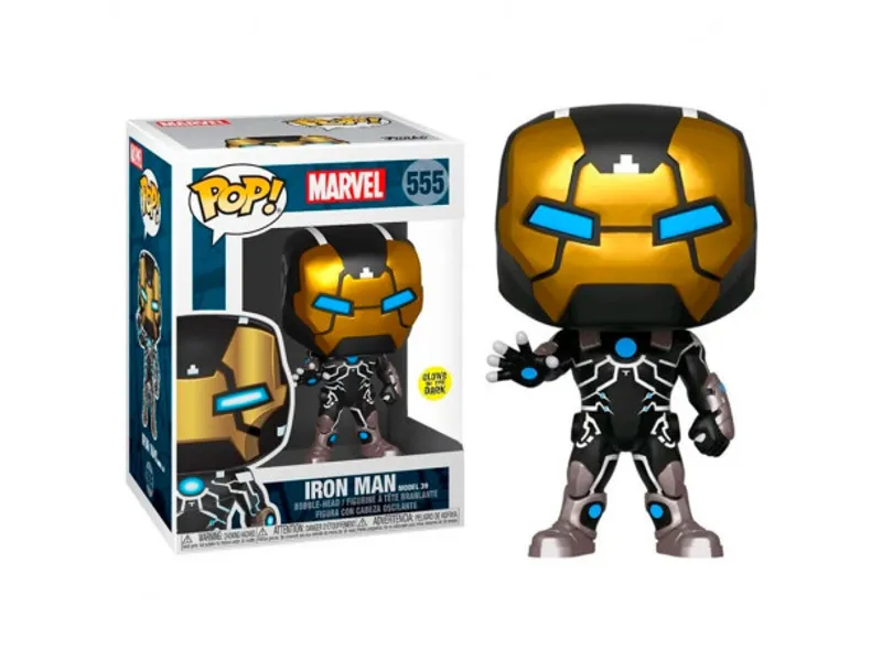 Funko pop marvel 80th iron man modelo 39 brillo en la oscuridad 43965