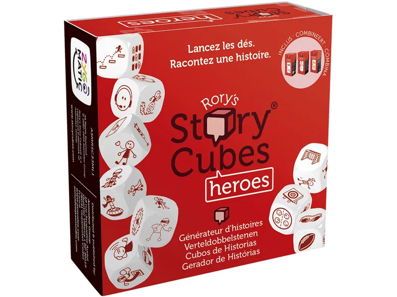 Juego de mesa asmodee story cubes heroes pegi 8
