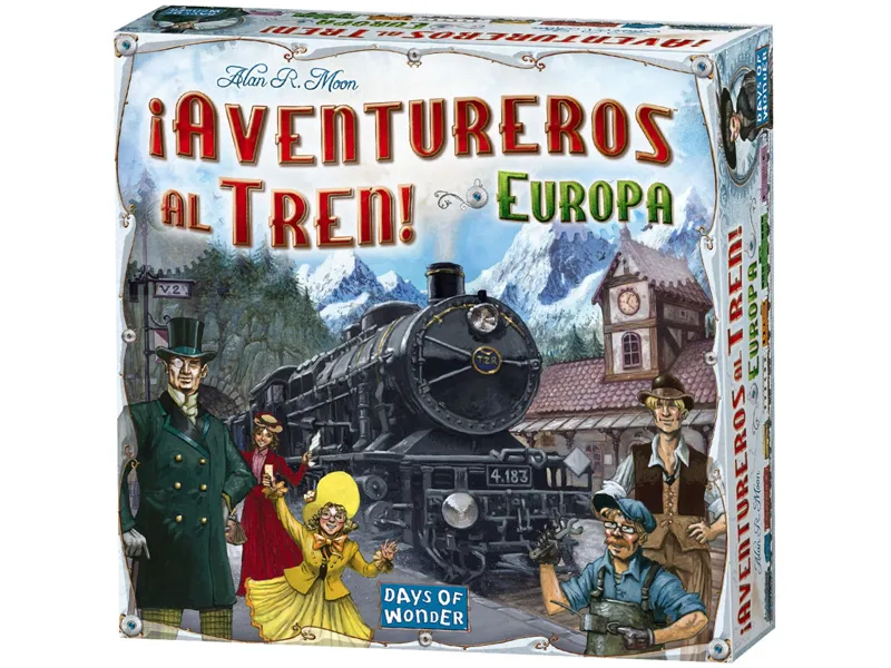 Juego de mesa asmodee ¡aventureros al tren! europa pegi 8