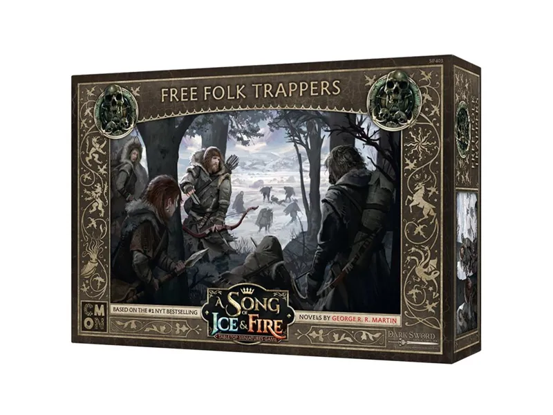 Juego de mesa asmodee cancion de hielo y fuego: trampero del pueblo libre