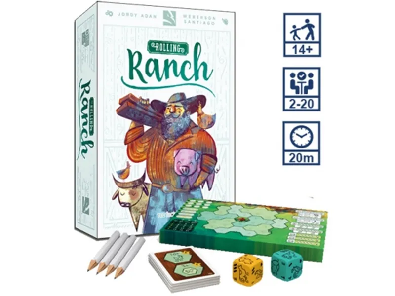 Juego de mesa rolling ranch en español pegi 12