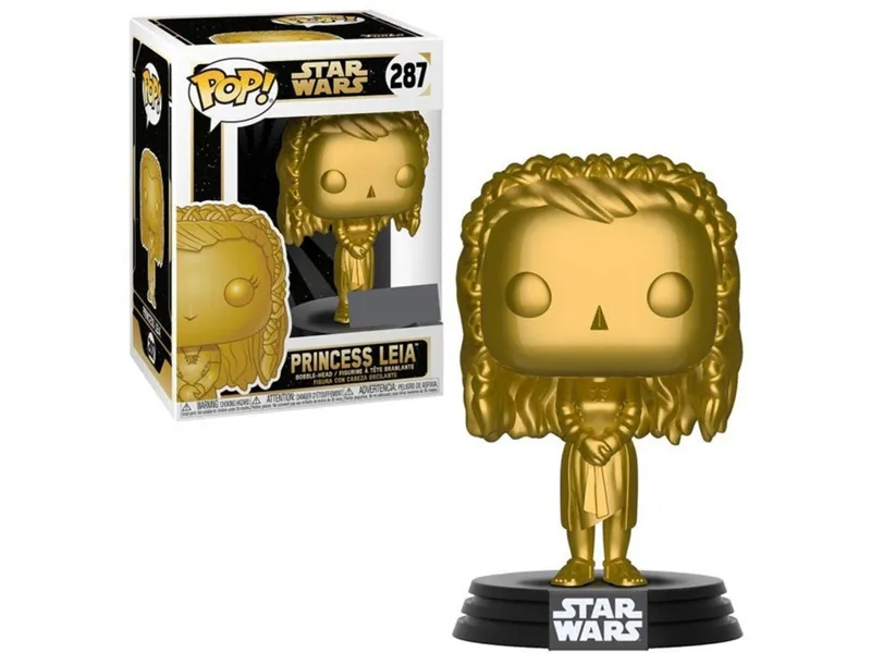 Funko pop star wars princesa leia dorada edicion especial exclusivo 43017