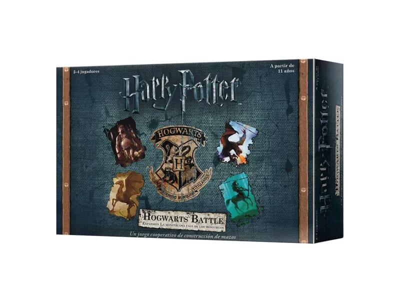Juego de mesa harry potter hogwarts battle monstruosa caja pegi 11