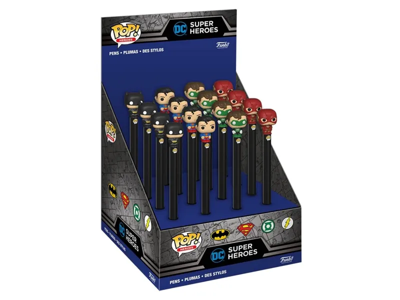 Funko pop pen topper boligrafo dc comics 1 unidad aleatoria batman superman linterna verde flash 48657