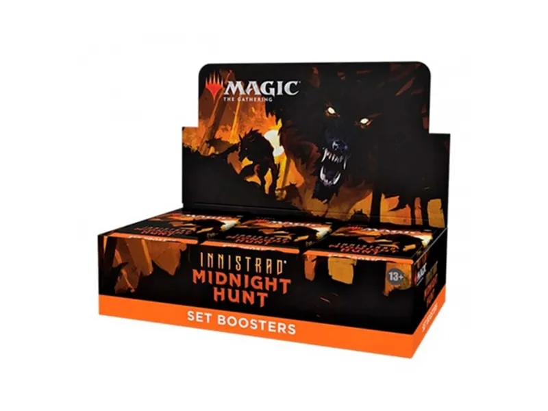 Juego de cartas set booster wizards of the coast magic the gathering innistrad midnight hunt 30 sobres ingles