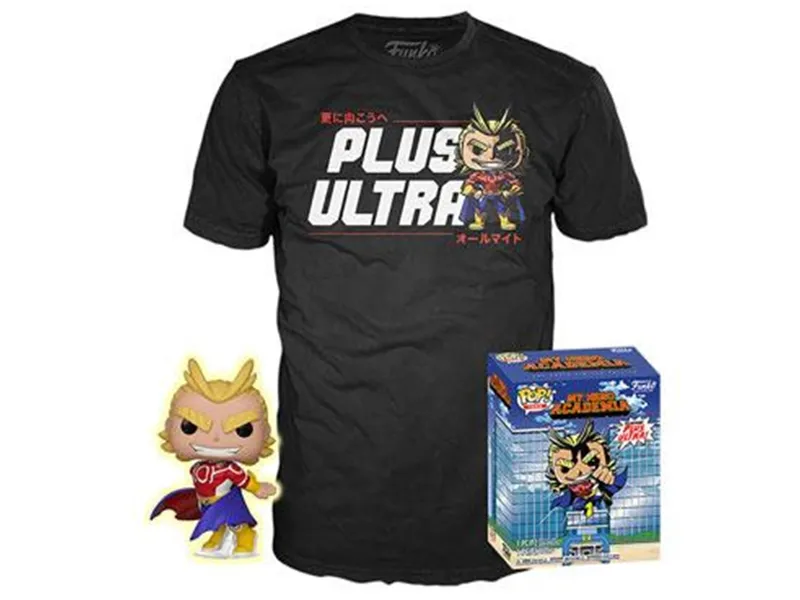 Pop & tee my hero academia all might funko + camiseta talla s ut - 56664s