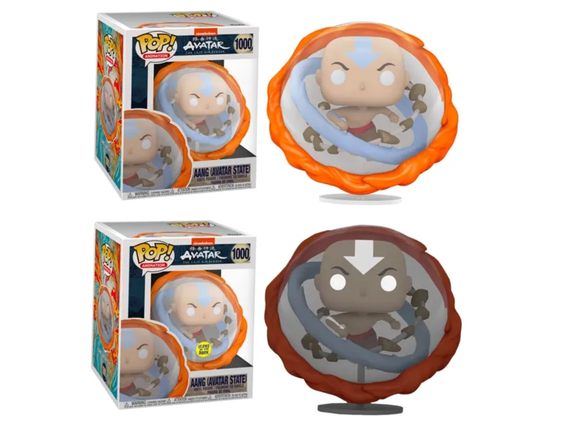 Funko pop animacion avatar the last airbender la leyenda de aang todos los elementos glow in the dark brillo en la oscuridad edicion especial exclusivo 56969