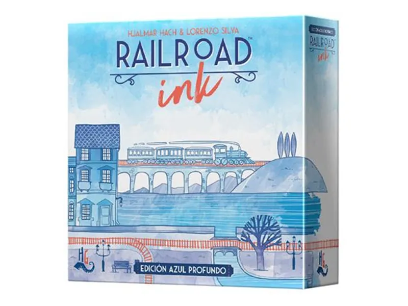 Juego de mesa railroad ink: edicion azul profundo pegi 8