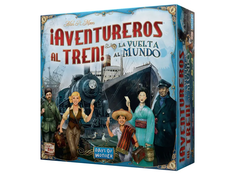 Juego de mesa ¡aventureros al tren! la vuelta al mundo pegi 8