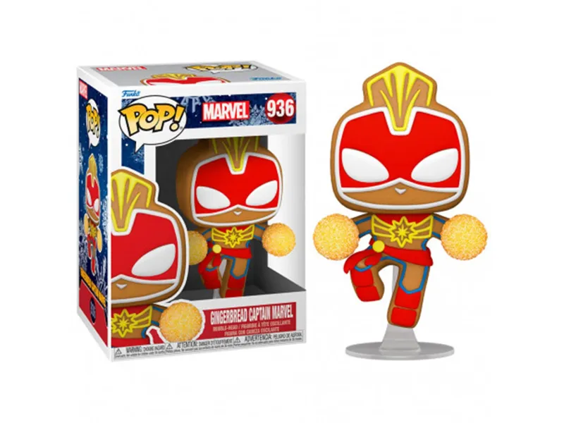 Funko pop marvel navidad galleta jengibre capitana marvel 50661