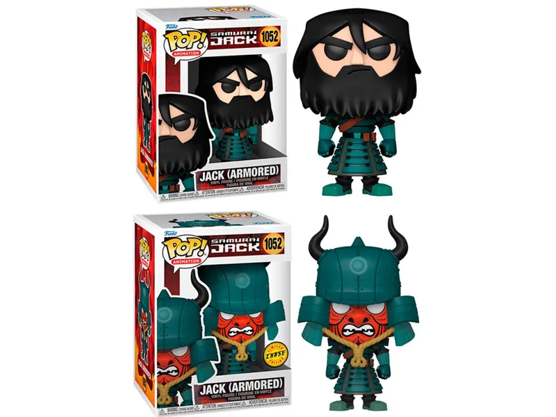 Funko pop animacion samurai jack jack con armadura opcion chase 49276