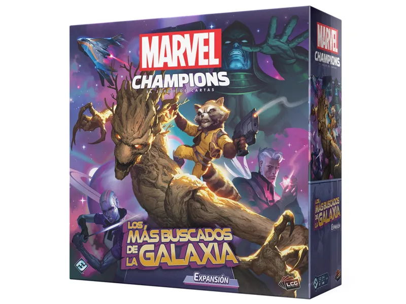 Juego de mesa marvel champions: los mas buscados de la galaxia pegi 14