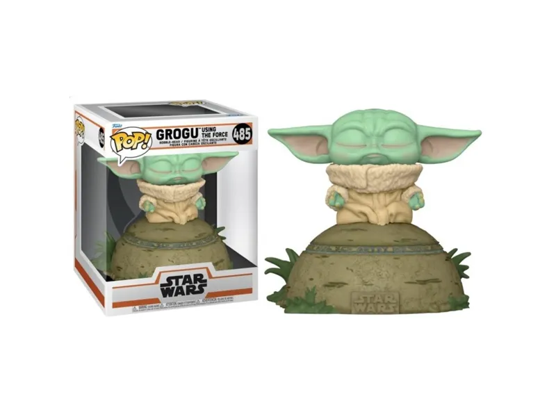 Funko pop deluxe star wars the mandalorian the child usando la fuerza (sfx) 58390