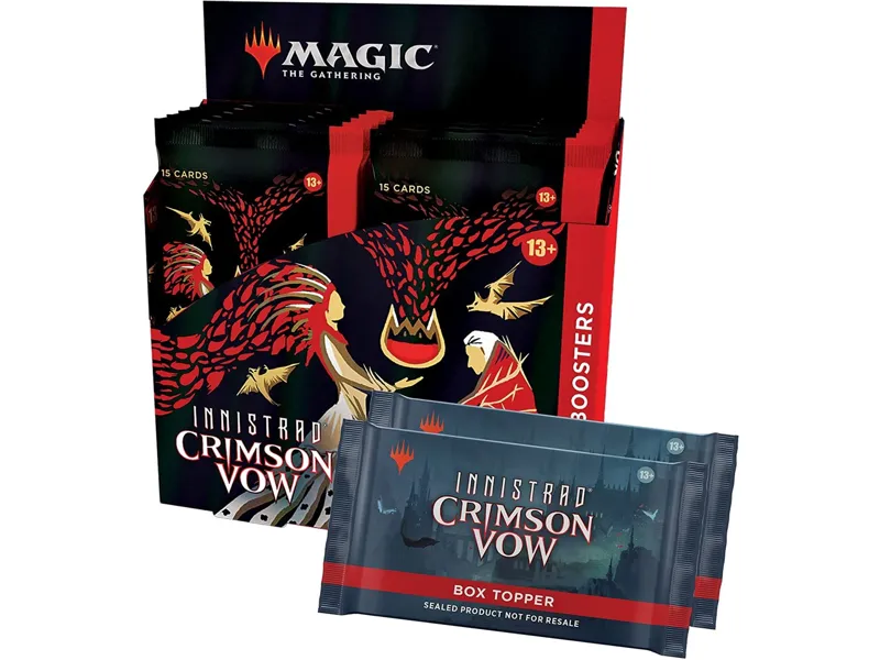 Juego de cartas wizards of the coast collector booster display (12 mazos) innistrad crimson vow cartas magic inglés