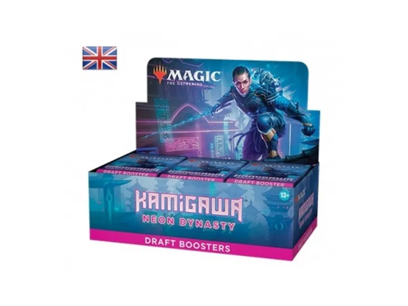 Juego de cartas caja de sobres draft wizards of the coast magic the gathering kamigawa neon dinasty 36 sobres ingles