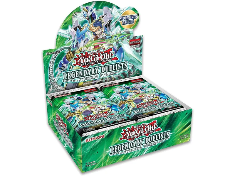 Caja de sobres de cartas yu - gi - oh synchro storm 24 sobres inglés