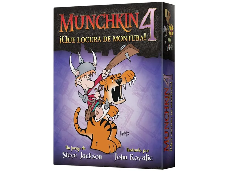 Juego de mesa munchkin 4: ¡que locura de montura! pegi 10