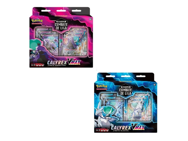 Juego de cartas pokemon tcg barajas de combate calyrex vmax 6 unidades inglés