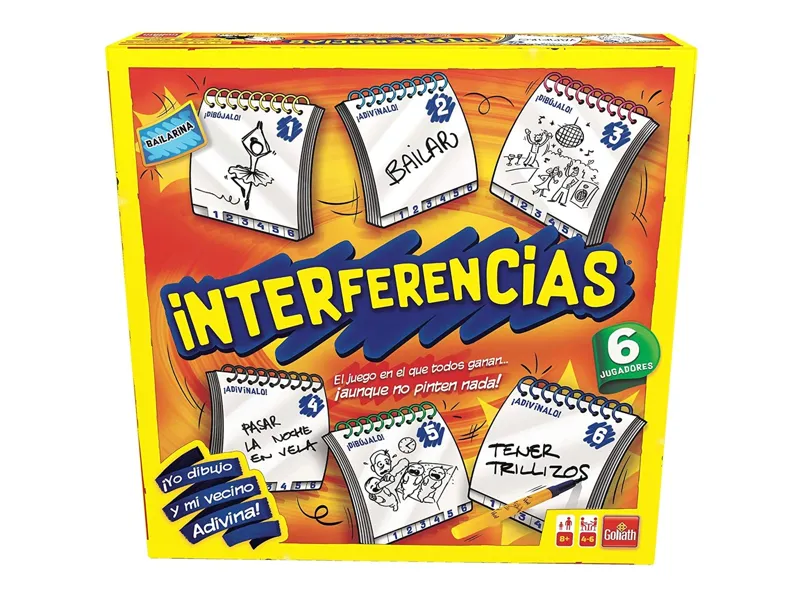 Juego de mesa interferencias grande 6 jugadores pegi 8
