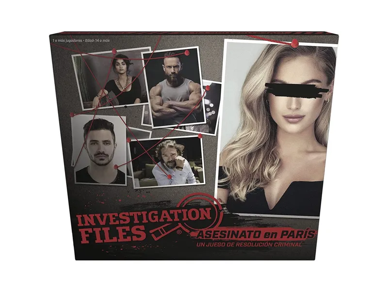Juego de mesa investigation files: asesinato en paris pegi 14