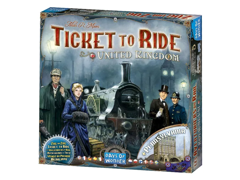 Juego de mesa ¡aventureros al tren! reino unido pegi 8