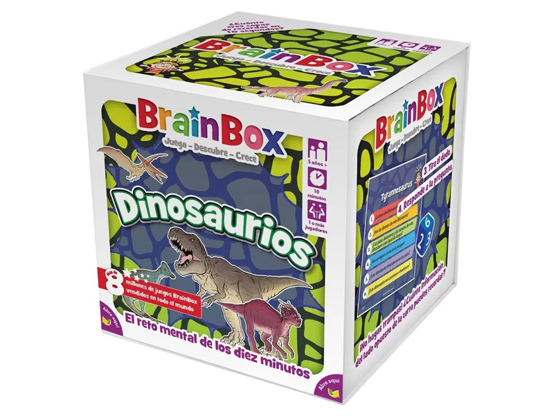 Juego de mesa brainbox dinosaurios pegi 5