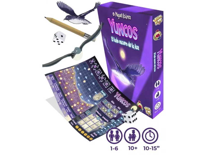 Juego de mesa yuncos el lado oscuro de la luz pegi 10