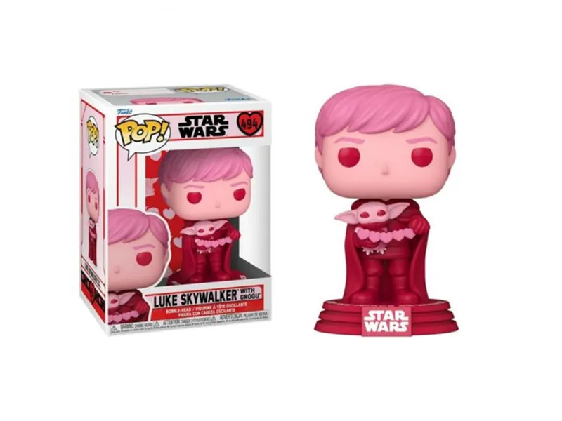 Funko pop star wars the mandalorian san valentín luke skywalker & grogu 60125