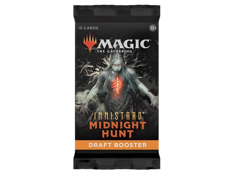Juego de cartas sobre individual wizards of the coast magic the gathering draft innistrad midnight hunt inglés