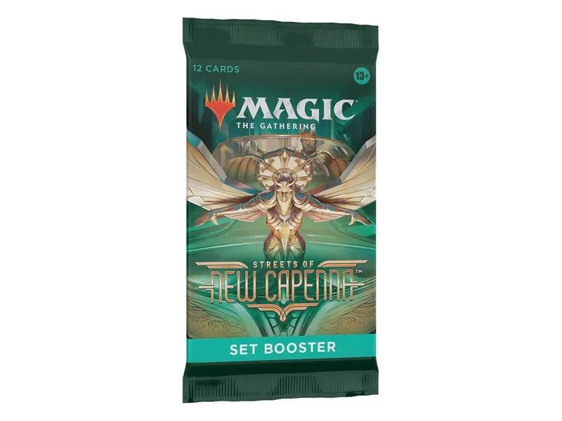 Juego de cartas sobre individual wizards of the coast magic the gathering streets of new capenna sobre edición inglés
