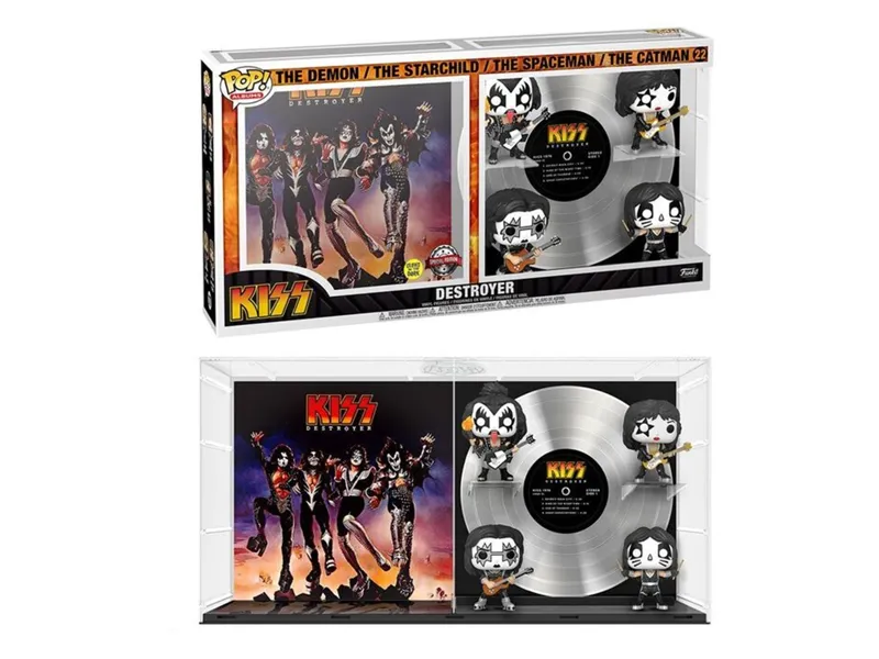 Funko pop estrellas del rock album the kiss destroyer edicion limitada brillo en la oscuridad 60995