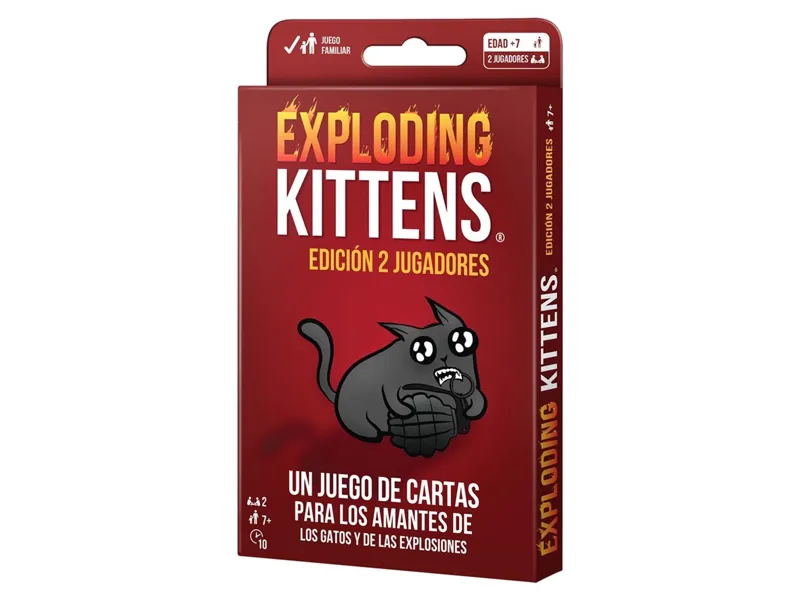 Juego de mesa exploding kittens edicion 2 jugadores pegi 10