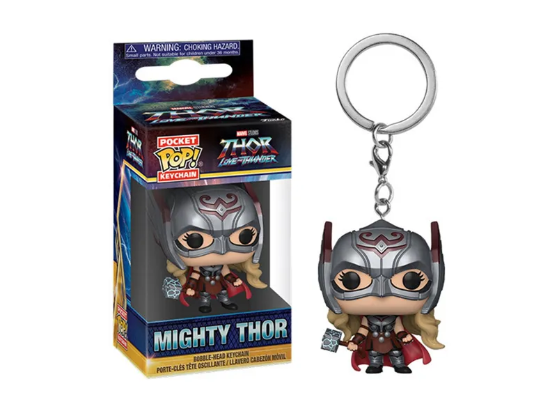Llavero funko pop marvel pocket thor love and thunder mighty thor