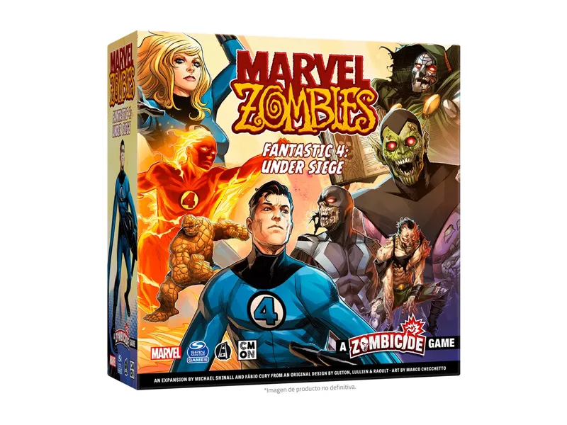 Juego de mesa marvel zombies: fantastic 4 under siege pegi 14