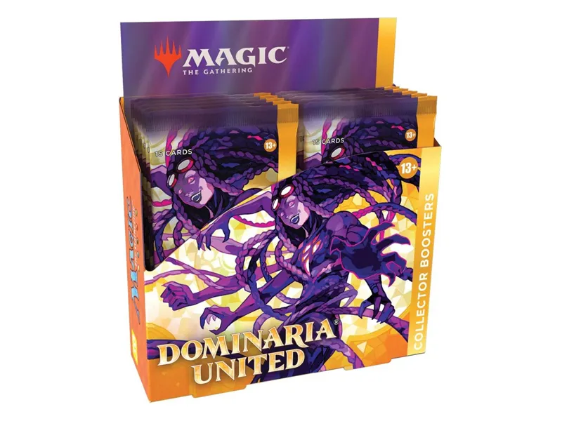 Juego de cartas wizards of the coast magic the gathering dominaria united caja de sobres de coleccionista (12) inglés